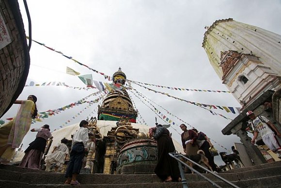 Katmandu - Swayambhunath Maymun Tapınağı