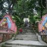 Katmandu - Swayambhunath Maymun Tapınağı'na çıkan merdivenler