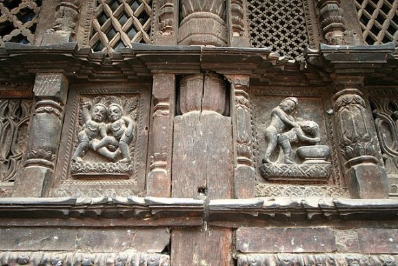 Katmandu - Bhaktapur Tachupal Tole, Dattatreya Tapınağı.