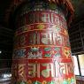 Pokhara - Tashi Palkhel, Jangchub Choeling Budist Manastırında dua çarkı