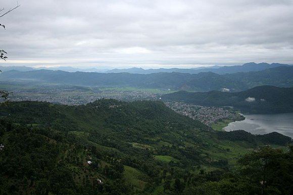 Pokhara - Sarangkot'tan Phewa Gölü ve Pokhara