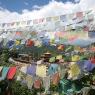 Pokhara - Dua bayrakları.