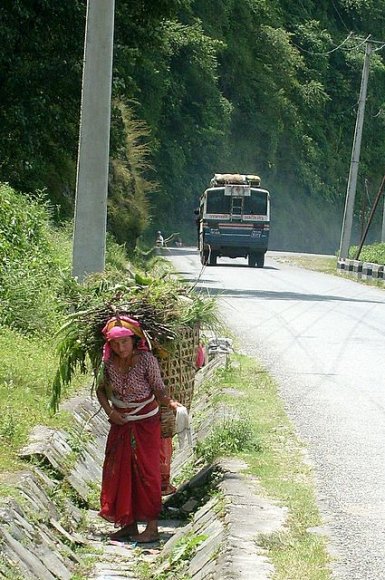 Pokhara - Taşıyıcı kadın