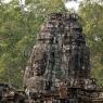 Bayon'da yer alan yüz figürlerinden biri, Angkor Thom, Angkor Arkeoloji Parkı.