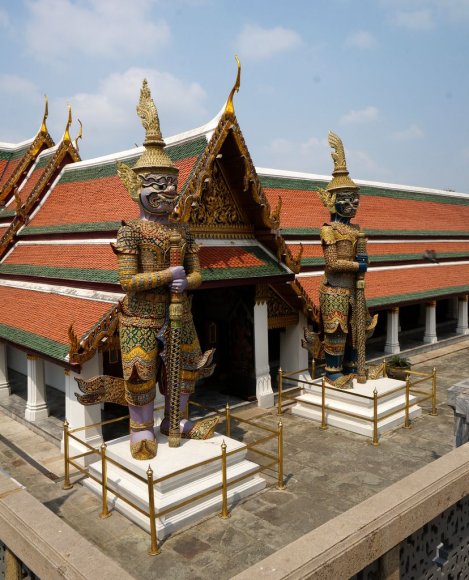 Wat Phra Kaew, Büyük Saray (Grand Palace), Bangkok.