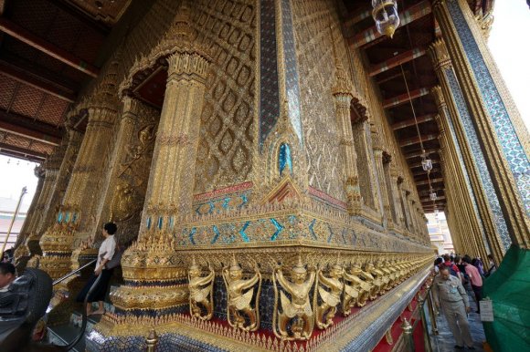 Ubosot, Wat Phra Kaew, Büyük Saray (Grand Palace), Bangkok.