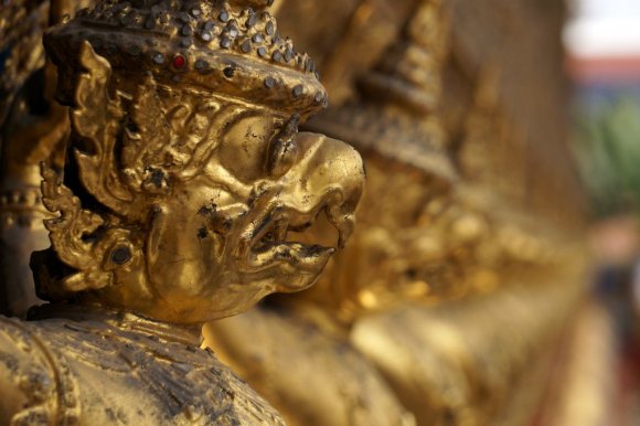 Ubosot, Wat Phra Kaew, Büyük Saray (Grand Palace), Bangkok.