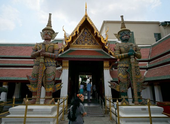 Wat Phra Kaew, Büyük Saray (Grand Palace), Bangkok.