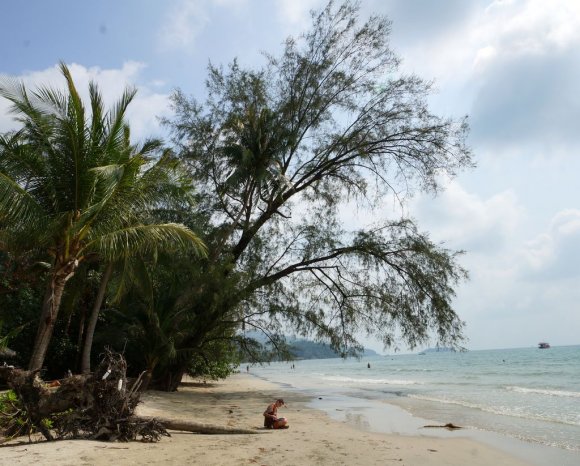 Ko Chang'da bir sahil, Tayland