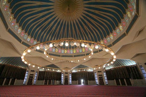 Kral Abdullah Camii'nin içi.