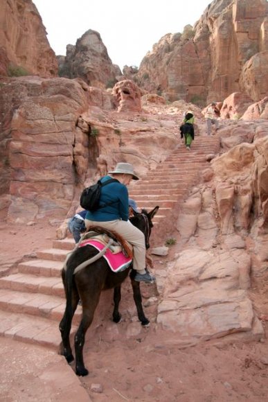 Petra - Adak Tepesi (High Place of Sacrifice) çıkış yolu.