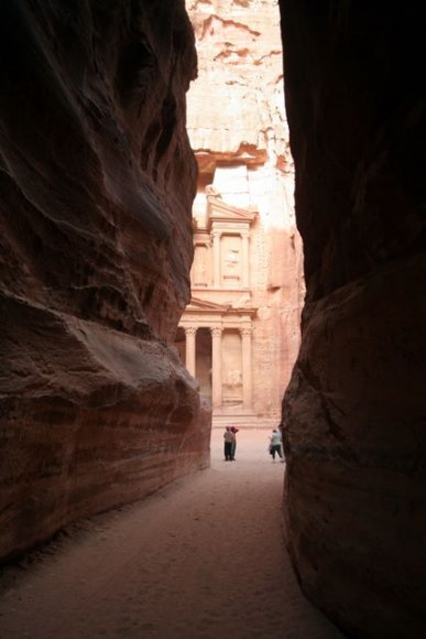 Petra - Siq'in sonundaki Hazine (Treasury)