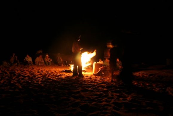 Wadi Rum - Gece Bedevi kampı.