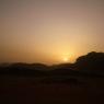 Wadi Rum - Çölde gün batımı.