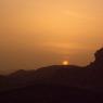 Wadi Rum - Çölde gün batımı.