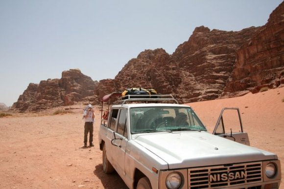 Wadi Rum - Çöldeki turumuzu yaptığımız jip.