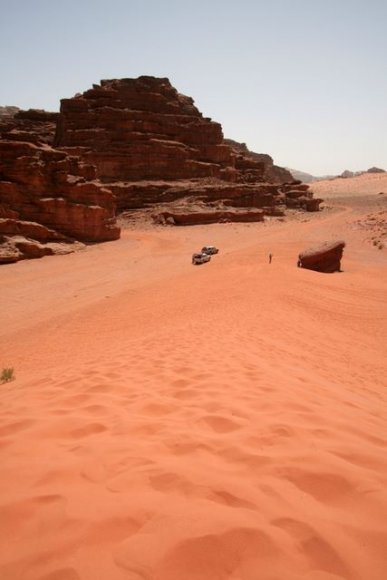 Wadi Rum - Kum tepesinden bakış.