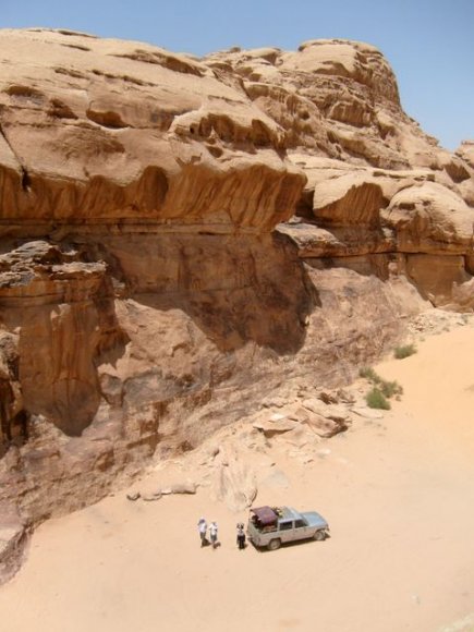 Wadi Rum - Wadak Kaya Köprüsünden görünüm.